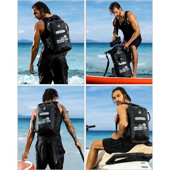Dry Bag Backpack Waterproof Floating 20L/30L/40L, Dry Bags Waterproof Backpack - Picture 6 of 7